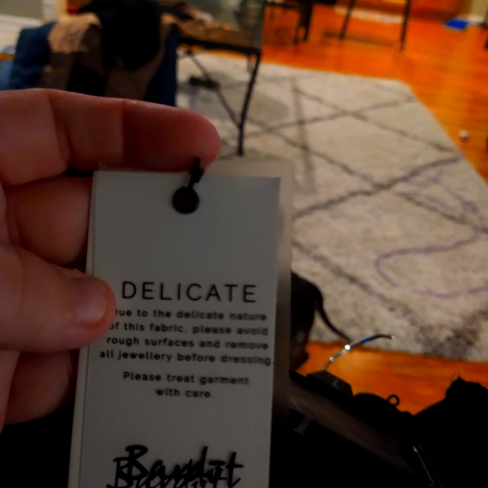 Black lacey Bardot Halter dress